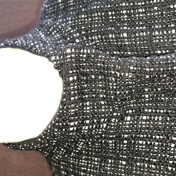 Size large, black/white tweed Liz Claiborne zipped jacket - Picture 2 of 7